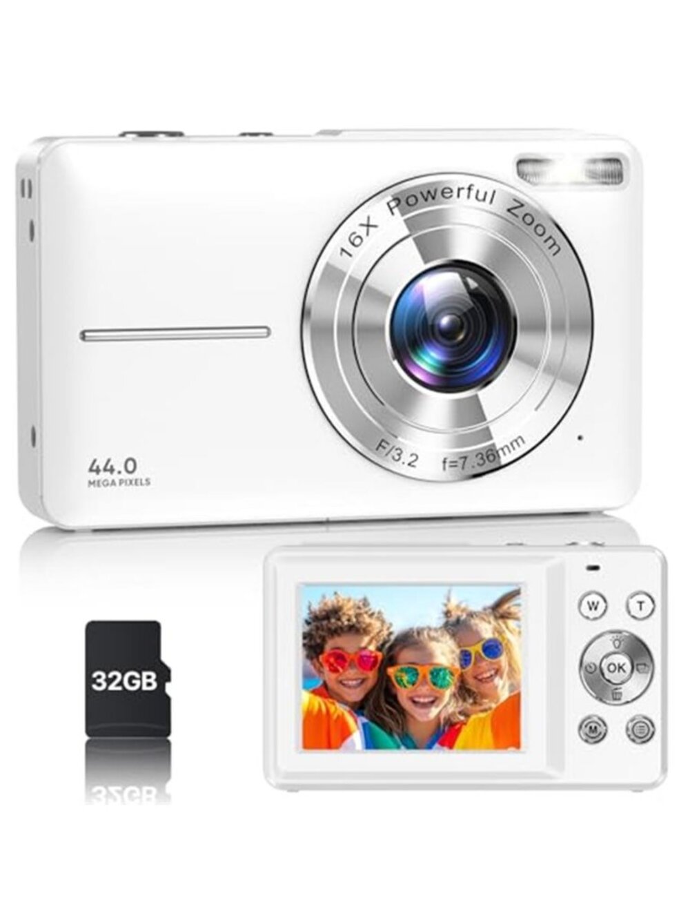 Digital Camera, Latest FHD 1080P Digital Camera for Teens with SD Card